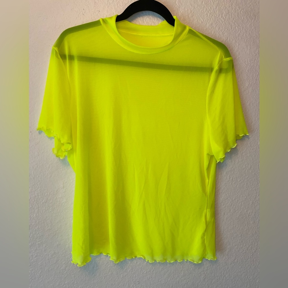 Neon soft transparent shirt